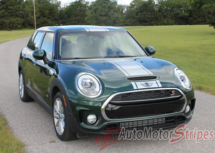 2016 2017 2018 Mini Cooper Clubman S-Type Rally Hood Racing Stripes Vinyl Graphics 3M Decal Striping