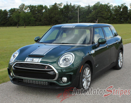 2016 2017 2018 Mini Cooper Clubman S-Type Rally Hood Racing Stripes Vinyl Graphics 3M Decal Striping