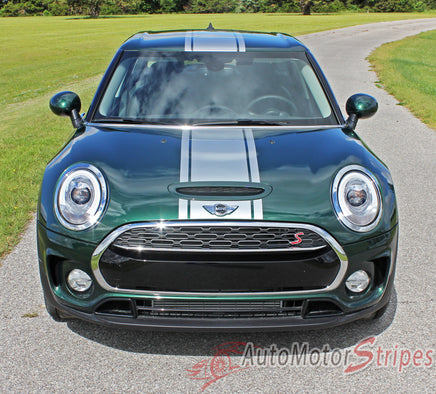 2016 2017 2018 Mini Cooper Clubman S-Type Rally Hood Racing Stripes Vinyl Graphics 3M Decal Striping