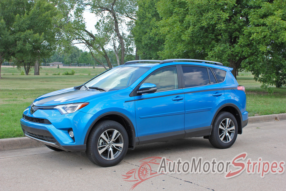 2013-2018 Toyota RAV4 Side Door Body Decals Accent Stripes 3M Vinyl Gr ...