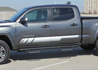 Detailed view of 2015-2025  Toyota Tacoma Core Lower Door Rocker Panel Accent Trim Decal 3M Vinyl Graphics Stripe Kit - Details
