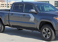 Detailed view of 2015-2025  Toyota Tacoma Storm Upper Door Panel Accent Trim Decal 3M Vinyl Graphics Stripe Kit - Details