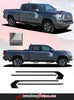 Detailed view of 2015-2025  Toyota Tacoma Storm Upper Door Panel Accent Trim Decal 3M Vinyl Graphics Stripe Kit - Details