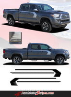 Detailed view of 2015-2025  Toyota Tacoma Storm Upper Door Panel Accent Trim Decal 3M Vinyl Graphics Stripe Kit - Details