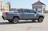 Toyota Tacoma Storm Upper Door Panel Accent Trim Decal 3M Vinyl Graphics Stripe Kit - Passenger Side Rear View