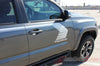 Detailed view of 2015-2025  Toyota Tacoma Storm Upper Door Panel Accent Trim Decal 3M Vinyl Graphics Stripe Kit - Passenger Side View