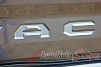 Detailed view of 2015-2023 Toyota Tacoma TAILGATE LETTERS Rear Bed Lettering TRD Sport Pro Accent Trim Decal 3M Vinyl Graphics Stripe Kit