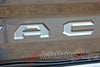 Detailed view of 2015-2023 Toyota Tacoma TAILGATE LETTERS Rear Bed Lettering TRD Sport Pro Accent Trim Decal 3M Vinyl Graphics Stripe Kit