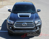Detailed view of 2015-2023 Toyota Tacoma Sport Hood TRD Sport Pro Accent Trim Decal 3M Vinyl Graphics Stripe Kit - Upper Hood View