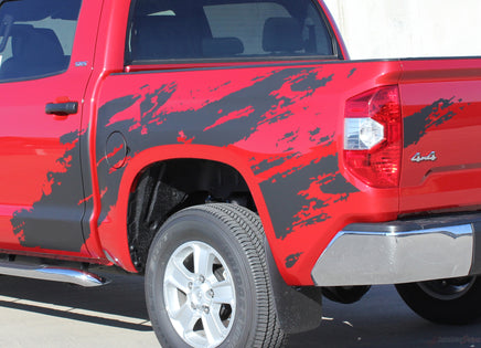 2014-2021 Toyota Tundra Shredder Hood and Truck Bed Decal 3M Vinyl Graphics Striping 3M Kit