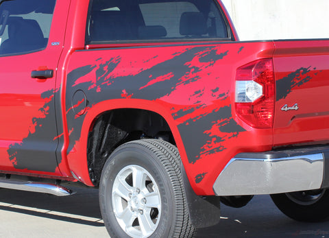 2014-2021 Toyota Tundra Shredder Hood and Truck Bed Decal 3M Vinyl Graphics Striping 3M Kit