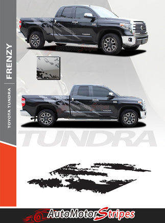 Toyota Tundra Vinyl Graphics FRENZY Side Body Decals and Stripes Striping Graphics Kit