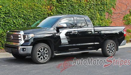 Toyota Tundra Stripes TEMPEST Side Door Upper Body Accent Stripe Striping Graphics Kit