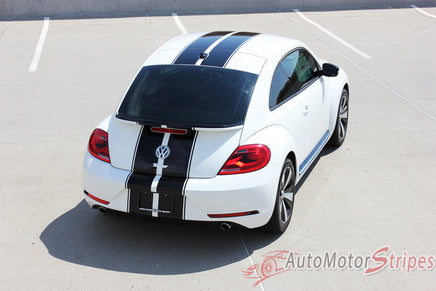 2012-2019 Volkswagen Beetle Rally Bumper to Bumper Racing Stripes 3M Vinyl Graphics Decals